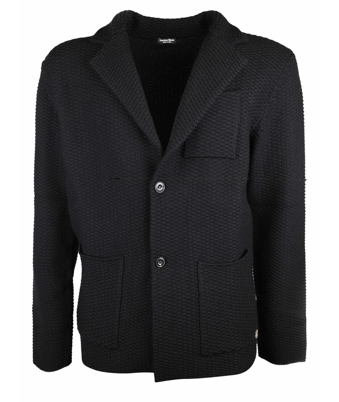 MASSIMO SFORZA Черный шерстяной кардиган, фото 1
