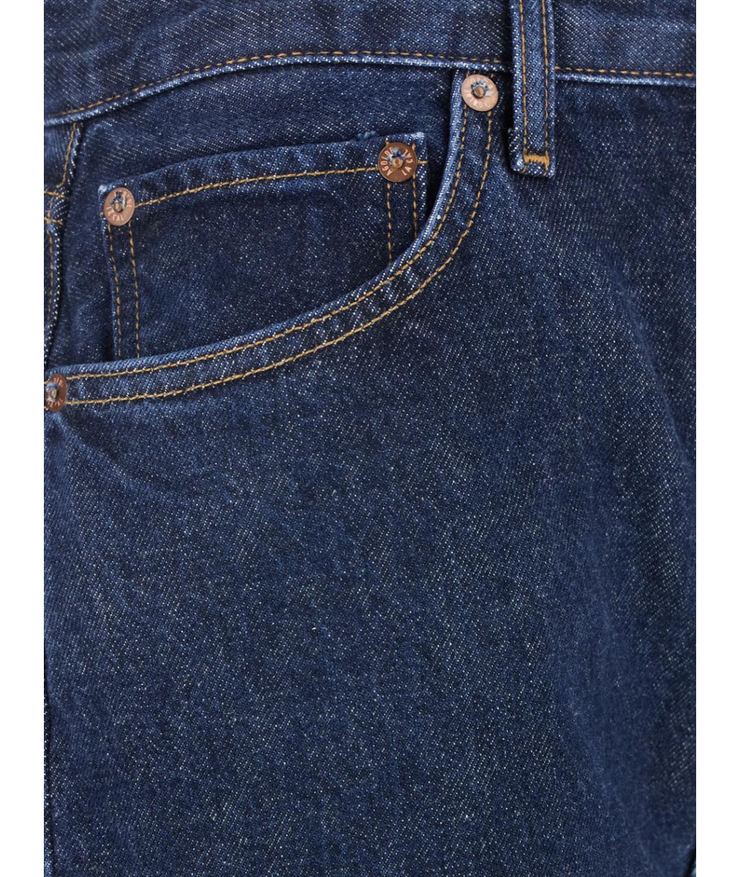 AGOLDE Синие хлопковые прямые джинсы, фото 3