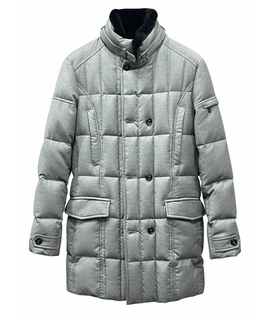 MOORER Бежевый шерстяной пуховик, фото 1