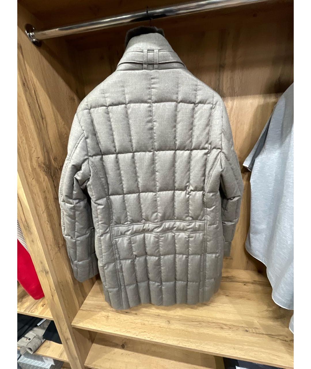 MOORER Бежевый шерстяной пуховик, фото 2