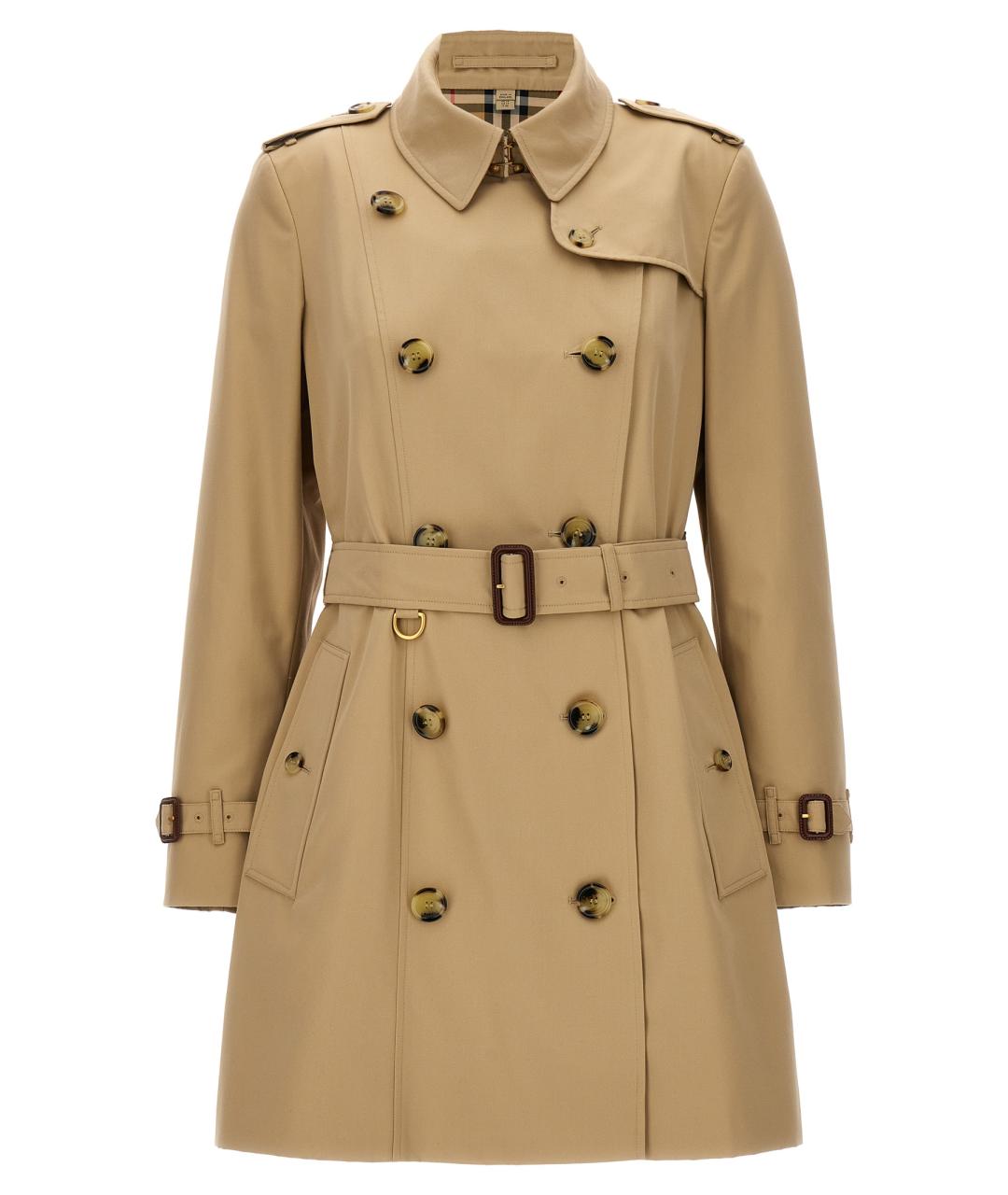BURBERRY Бежевый хлопковый тренч/плащ, фото 2