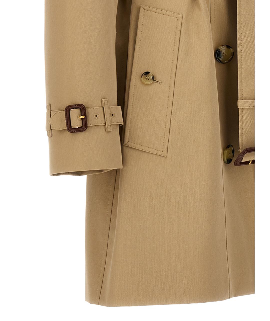 BURBERRY Бежевый хлопковый тренч/плащ, фото 5