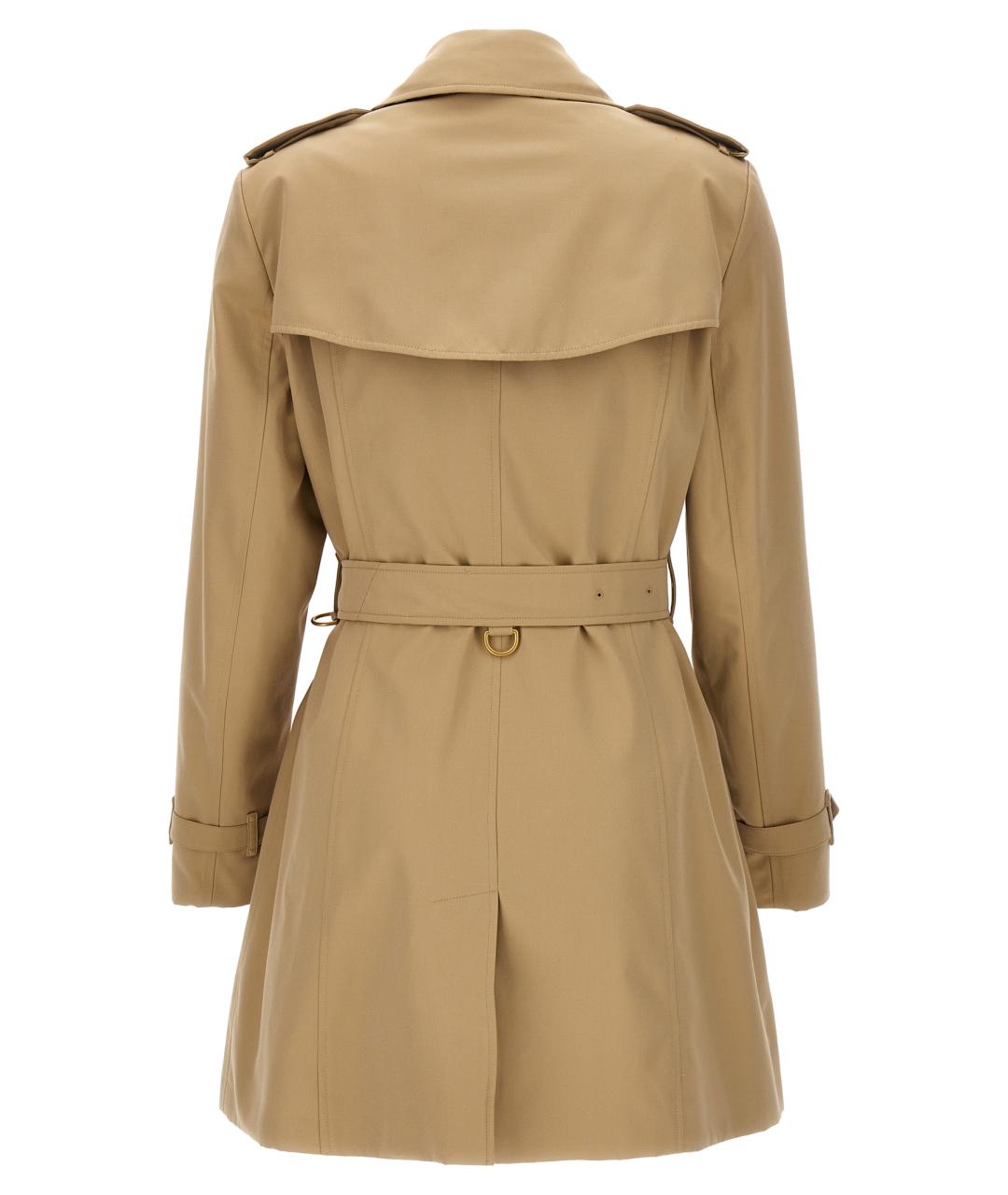 BURBERRY Бежевый хлопковый тренч/плащ, фото 3