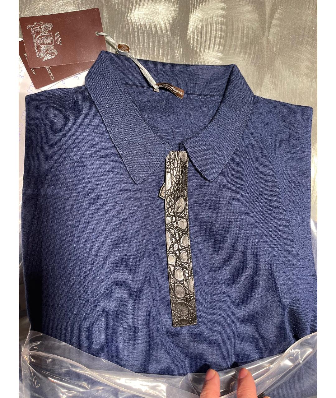 MASSIMO SFORZA Темно-синий кашемировый джемпер / свитер, фото 2