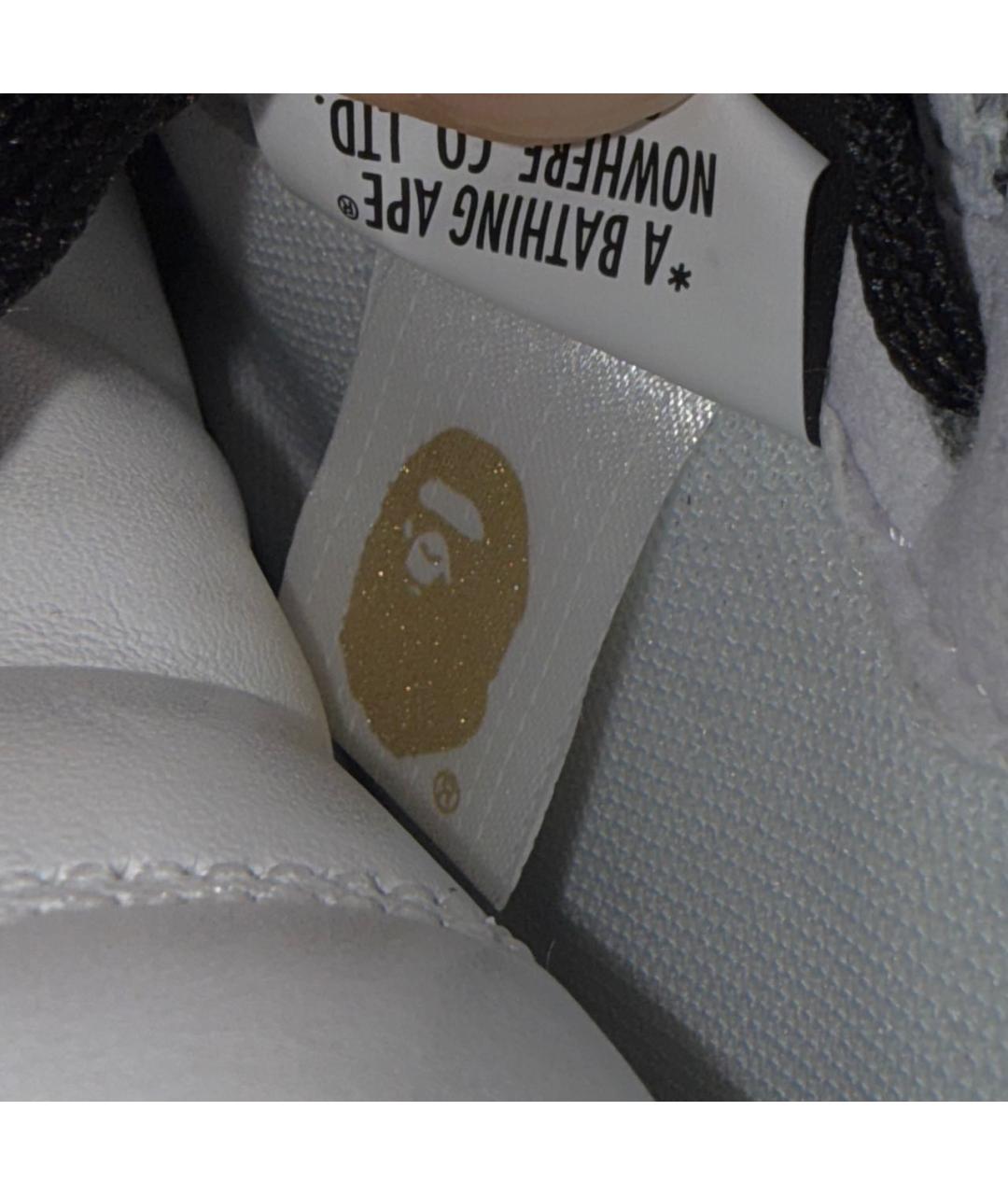 A BATHING APE Мульти кожаные высокие кроссовки / кеды, фото 8