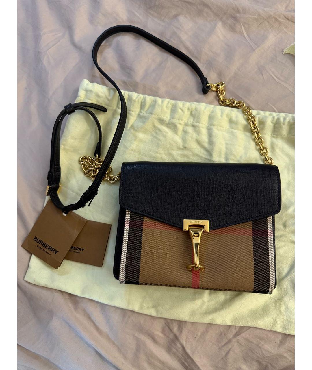 BURBERRY Коричневая кожаная сумка через плечо, фото 2