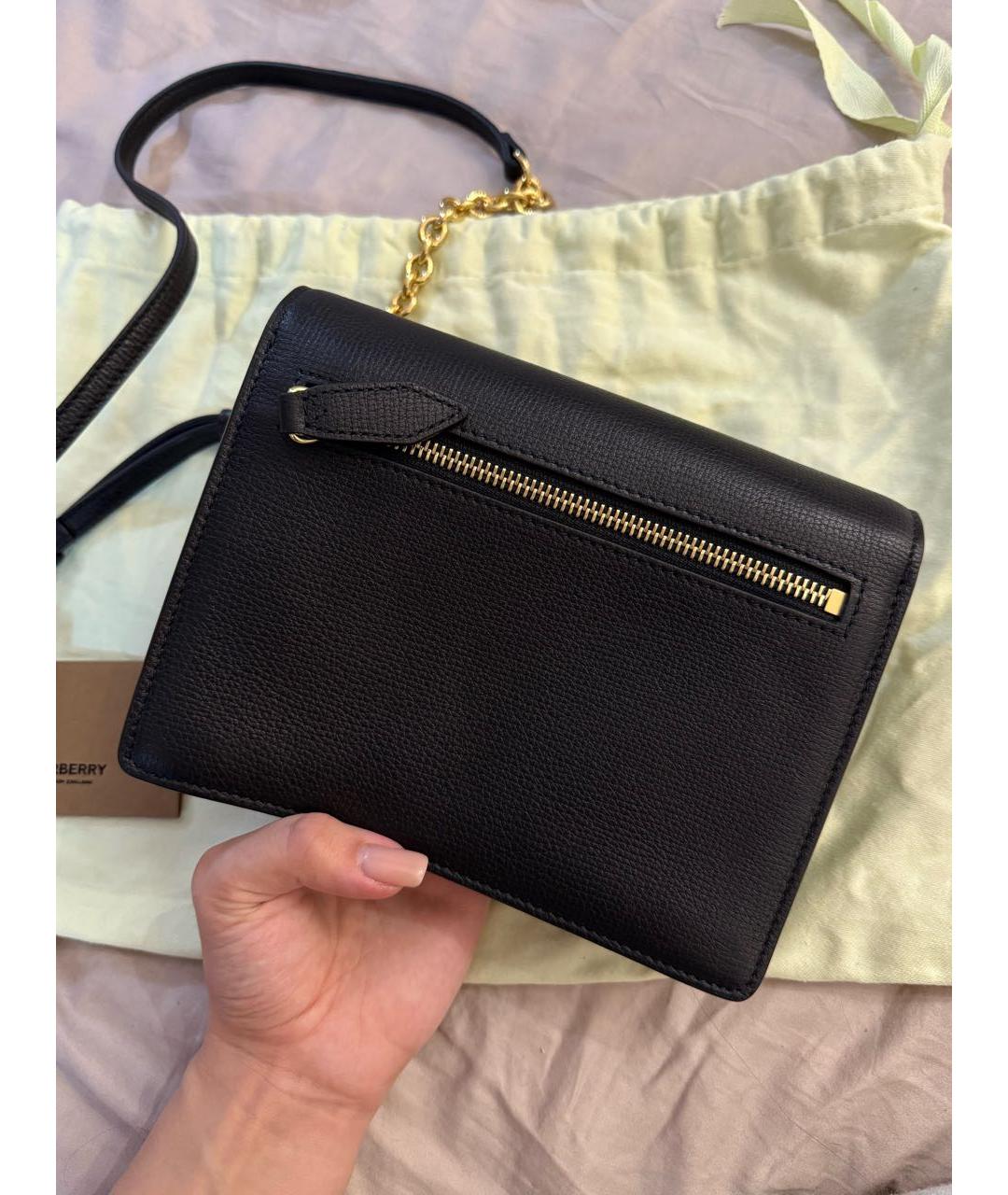 BURBERRY Коричневая кожаная сумка через плечо, фото 5