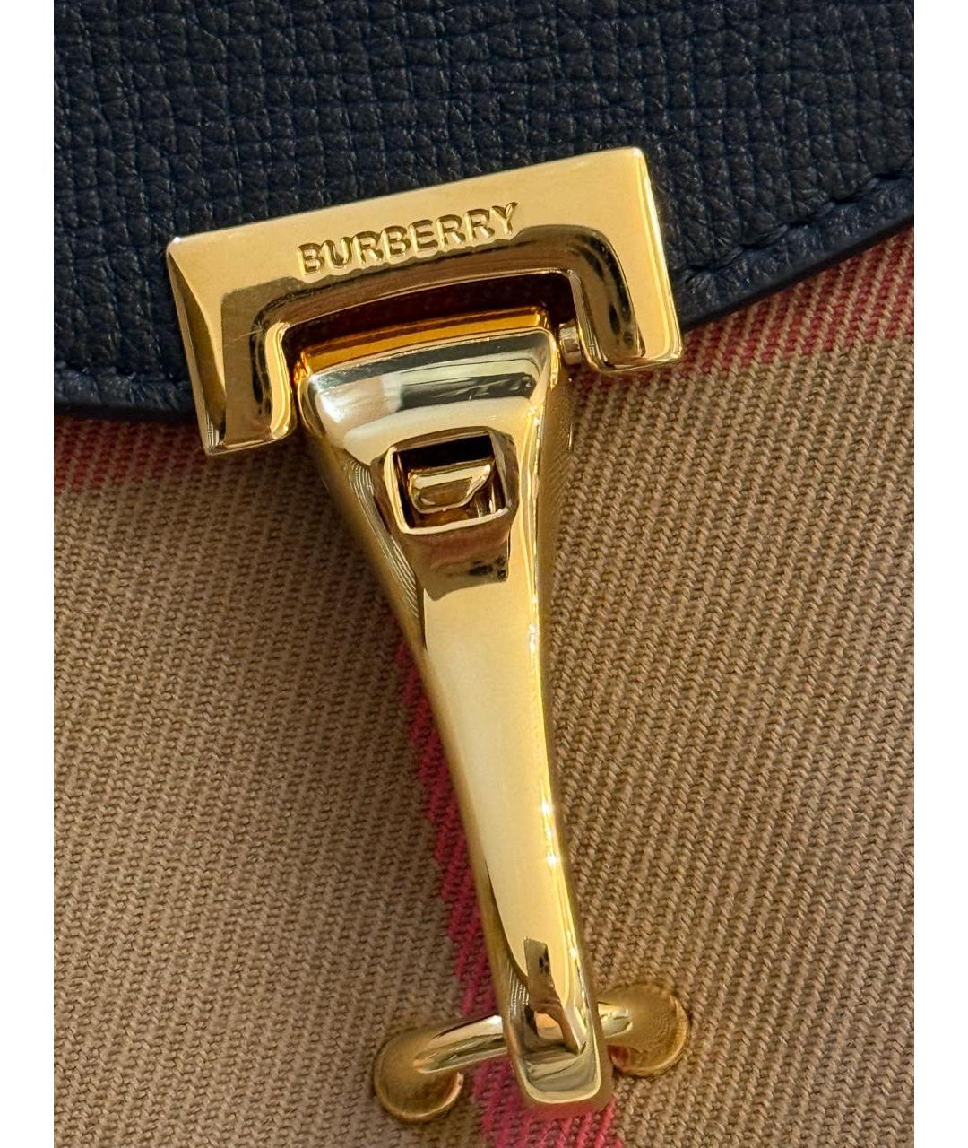 BURBERRY Черная кожаная сумка через плечо, фото 4