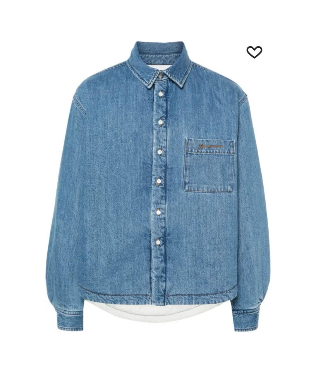 JACQUEMUS Голубая хлопковая куртка, фото 9