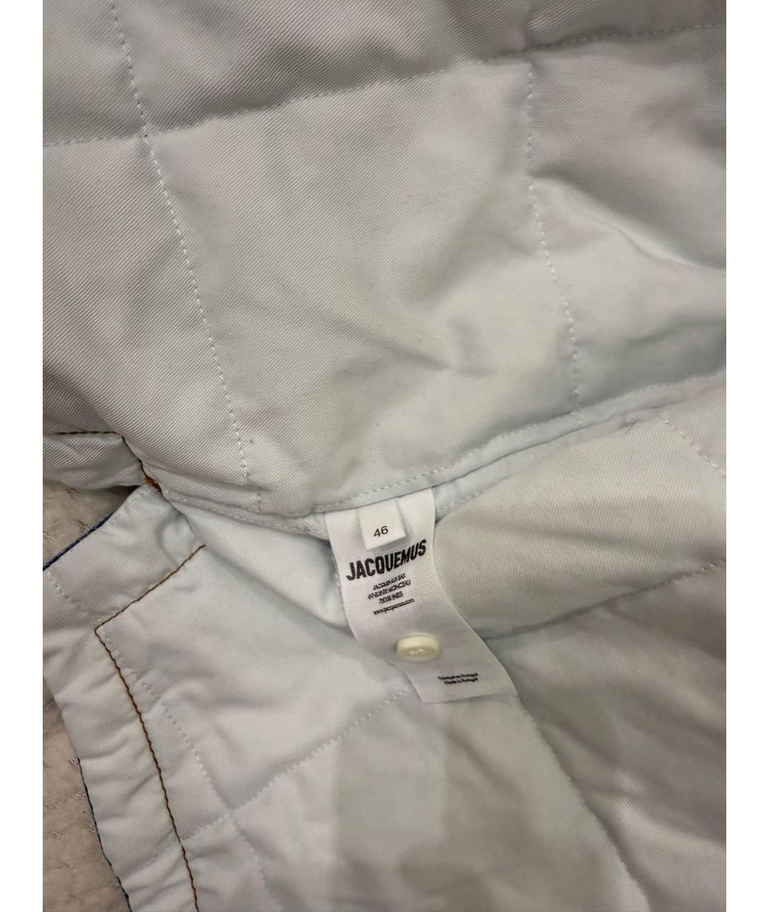 JACQUEMUS Голубая хлопковая куртка, фото 6