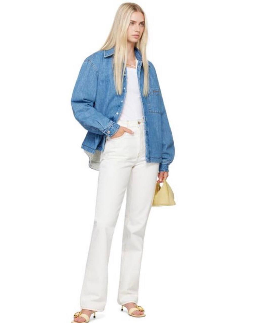 JACQUEMUS Голубая хлопковая куртка, фото 8