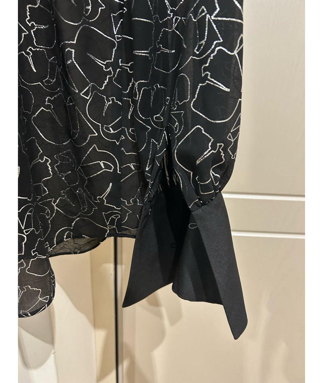 KARL LAGERFELD Черная полиэстеровая блузы, фото 6