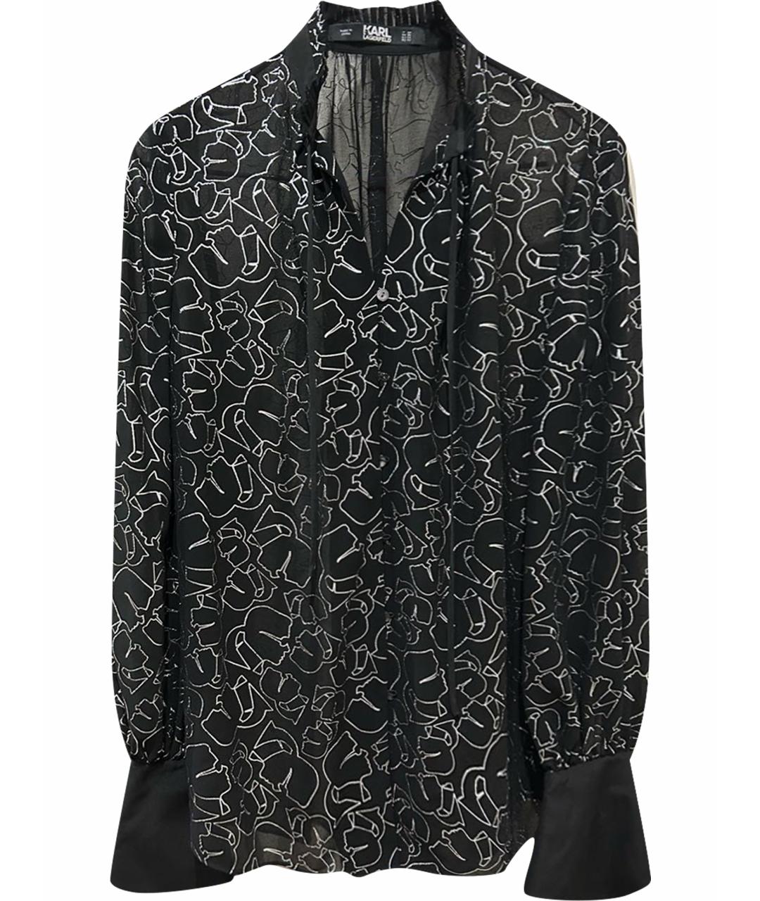 KARL LAGERFELD Черная полиэстеровая блузы, фото 1