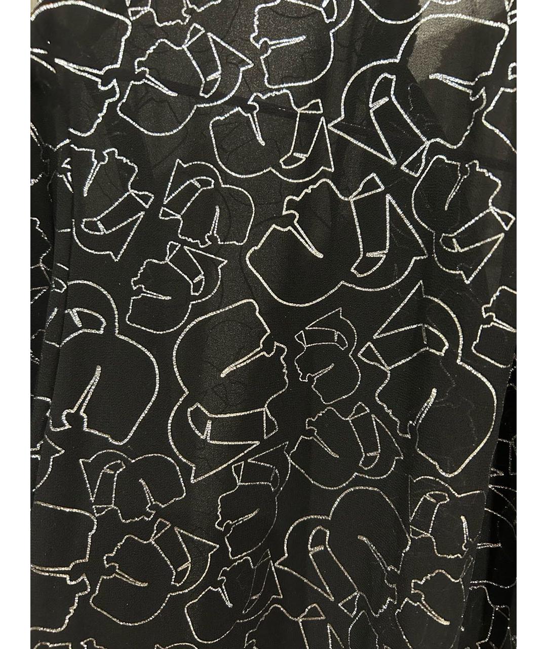 KARL LAGERFELD Черная полиэстеровая блузы, фото 4