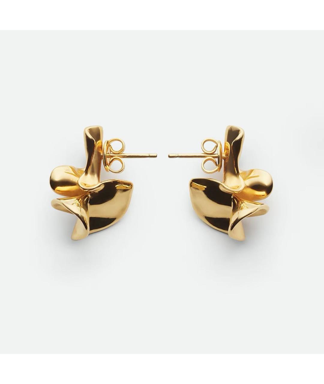 BOTTEGA VENETA Золотые серебряные серьги, фото 6