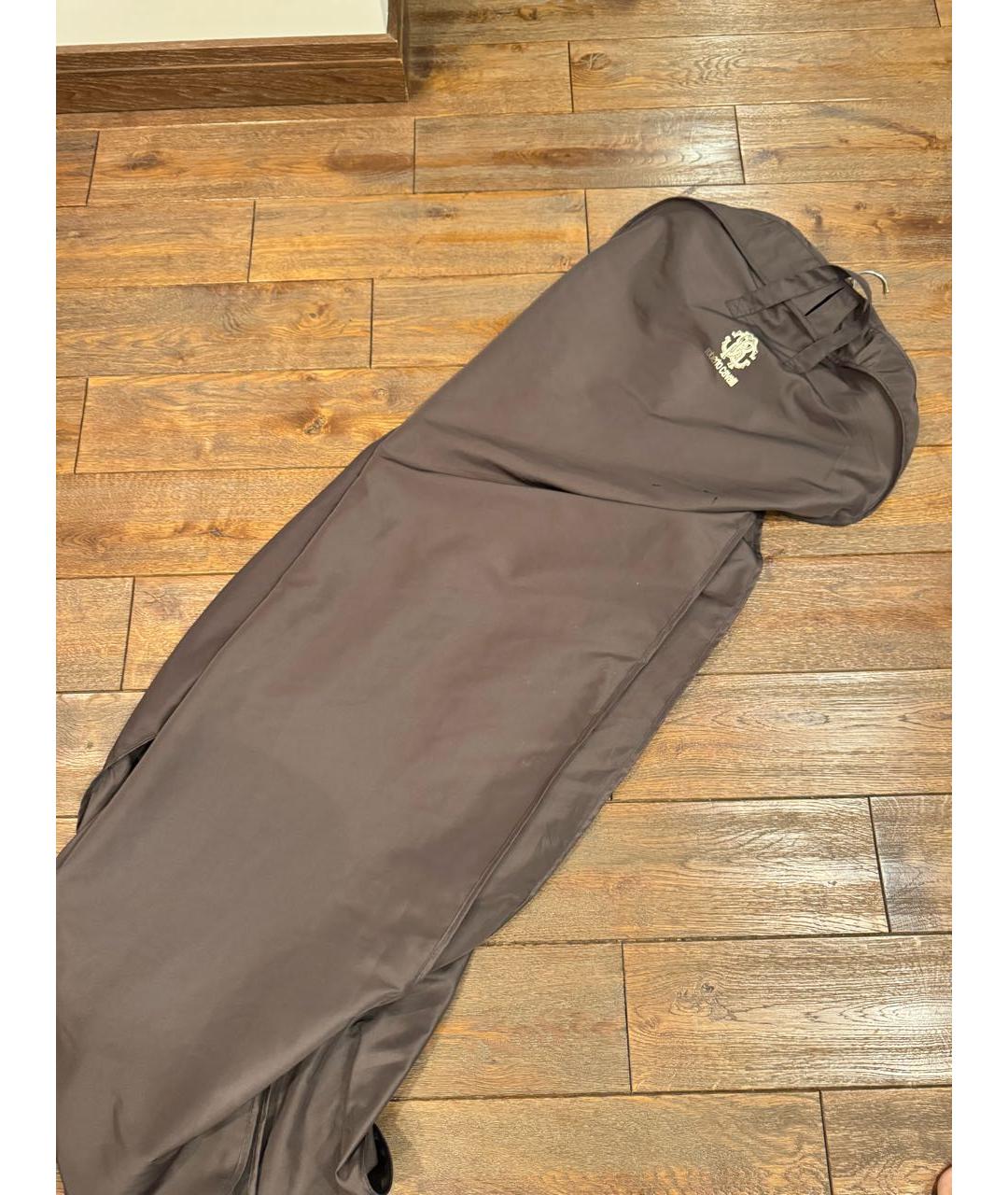 ROBERTO CAVALLI Бирюзовое вискозное вечернее платье, фото 5