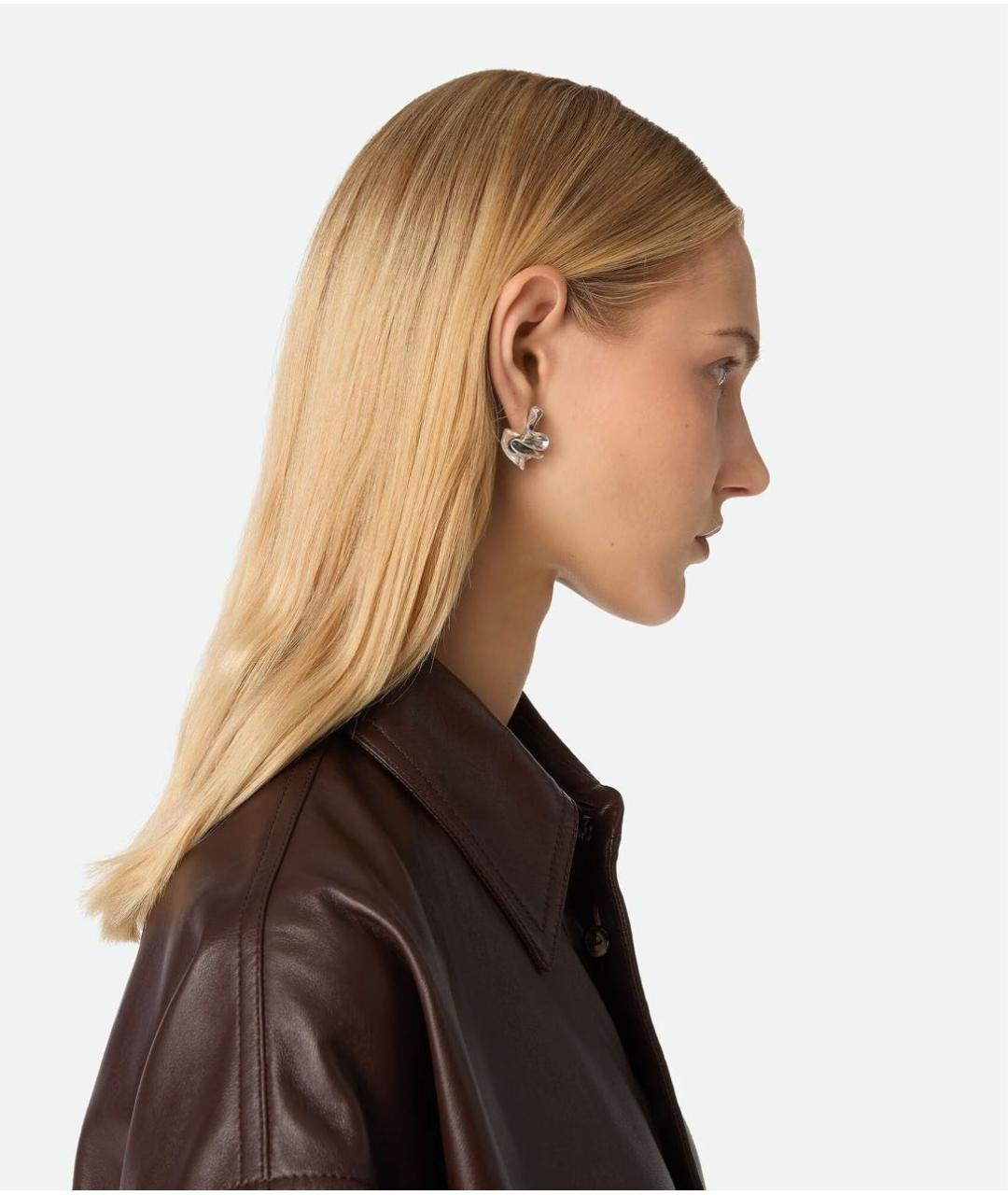 BOTTEGA VENETA Серебряные серебряные серьги, фото 4