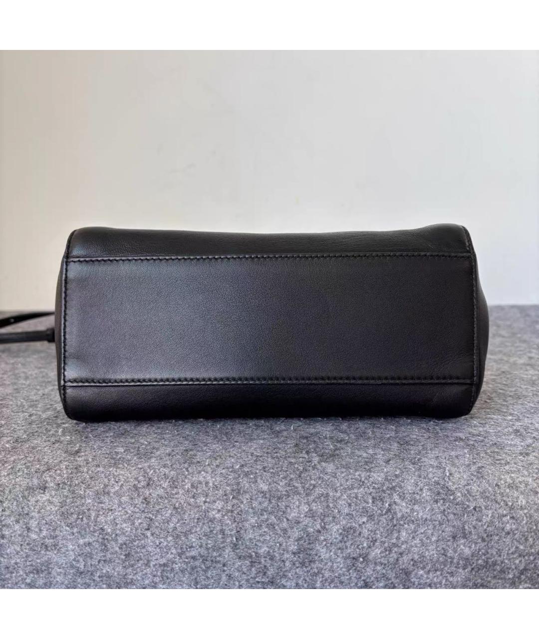 FENDI Черная кожаная сумка через плечо, фото 6