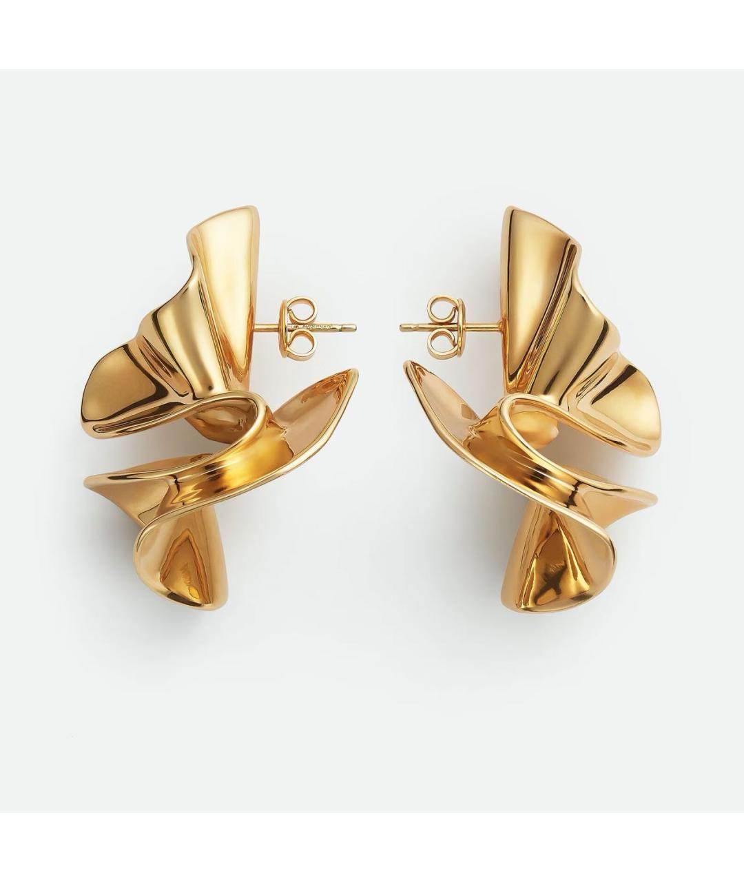 BOTTEGA VENETA Золотые серебряные серьги, фото 4