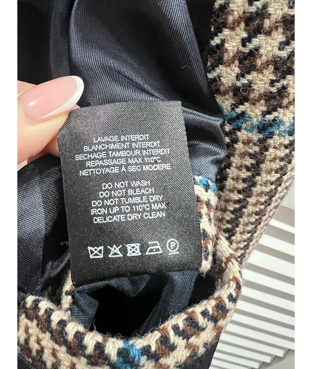 SOEUR Мульти шерстяное пальто, фото 8