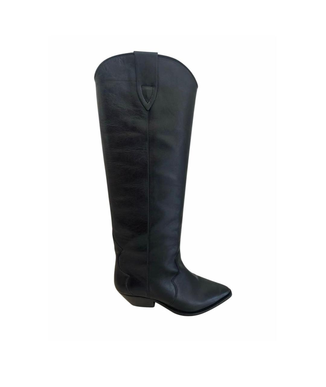 ISABEL MARANT Черные кожаные сапоги, фото 6