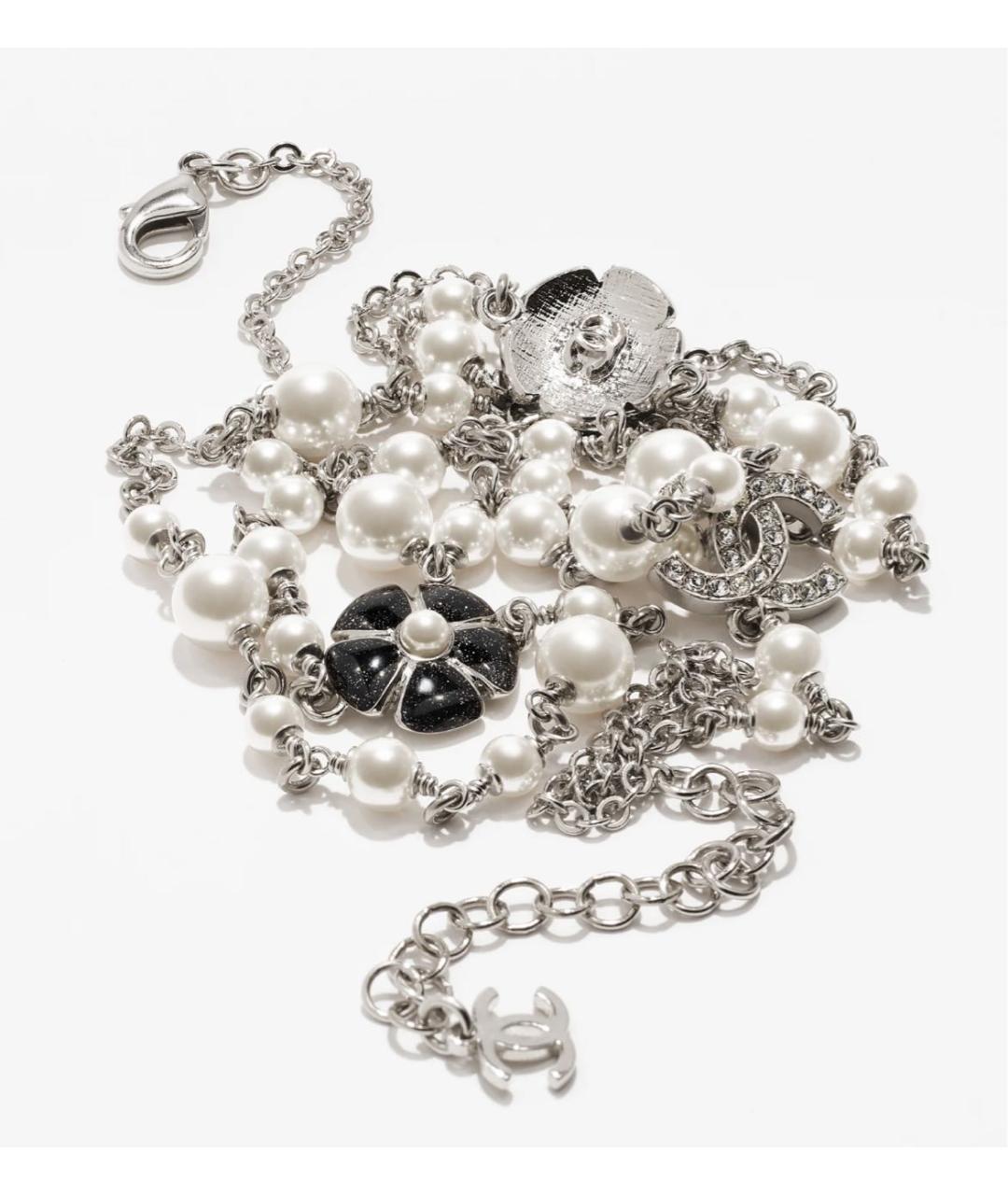 CHANEL Серебряное металлическое колье, фото 3