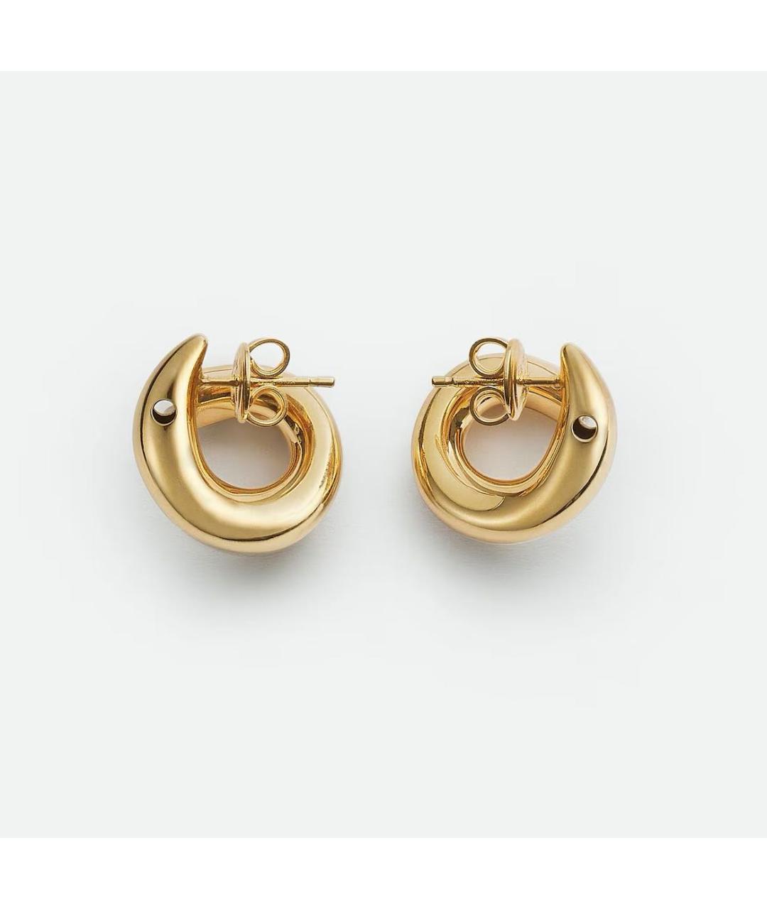 BOTTEGA VENETA Золотые серебряные серьги, фото 4