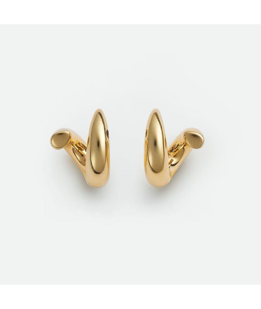 BOTTEGA VENETA Золотые серебряные серьги, фото 3