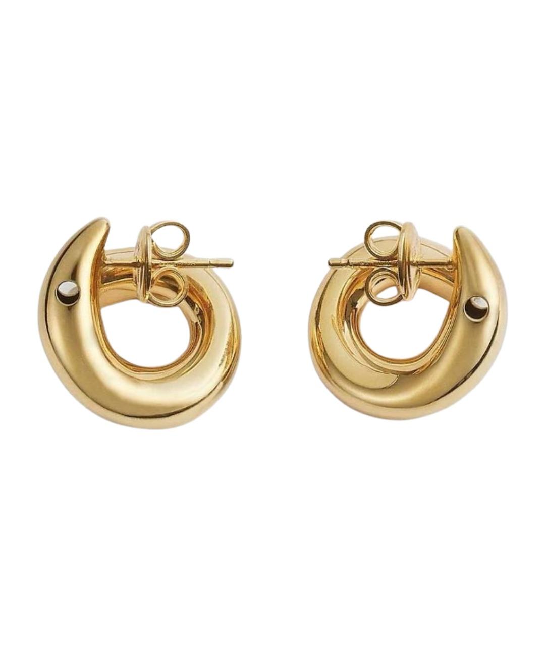 BOTTEGA VENETA Золотые серебряные серьги, фото 1