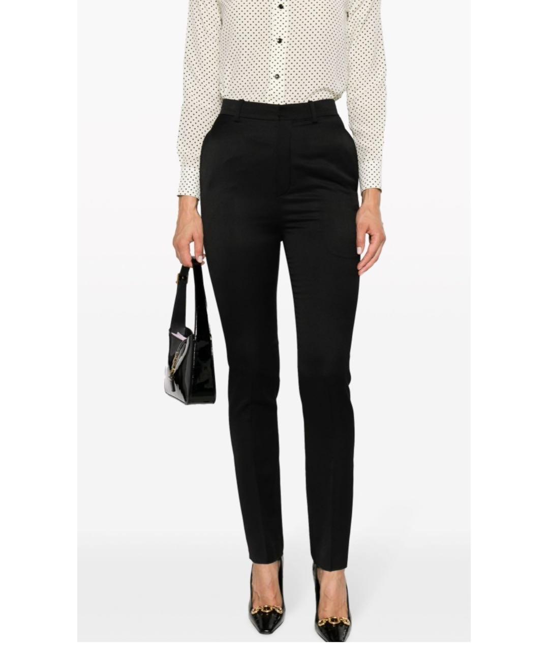 SAINT LAURENT Черный шерстяной костюм с брюками, фото 7