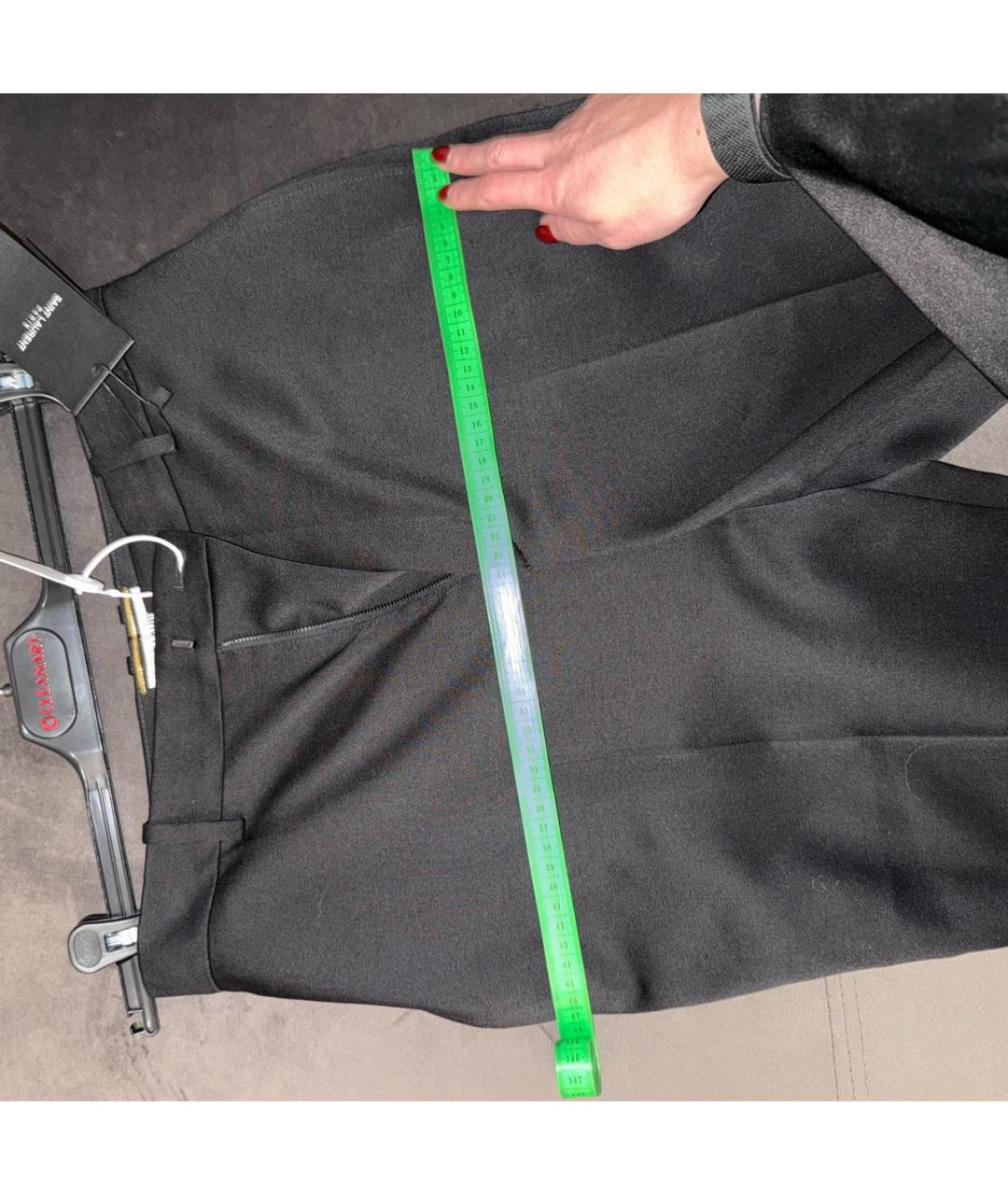 SAINT LAURENT Черный шерстяной костюм с брюками, фото 6