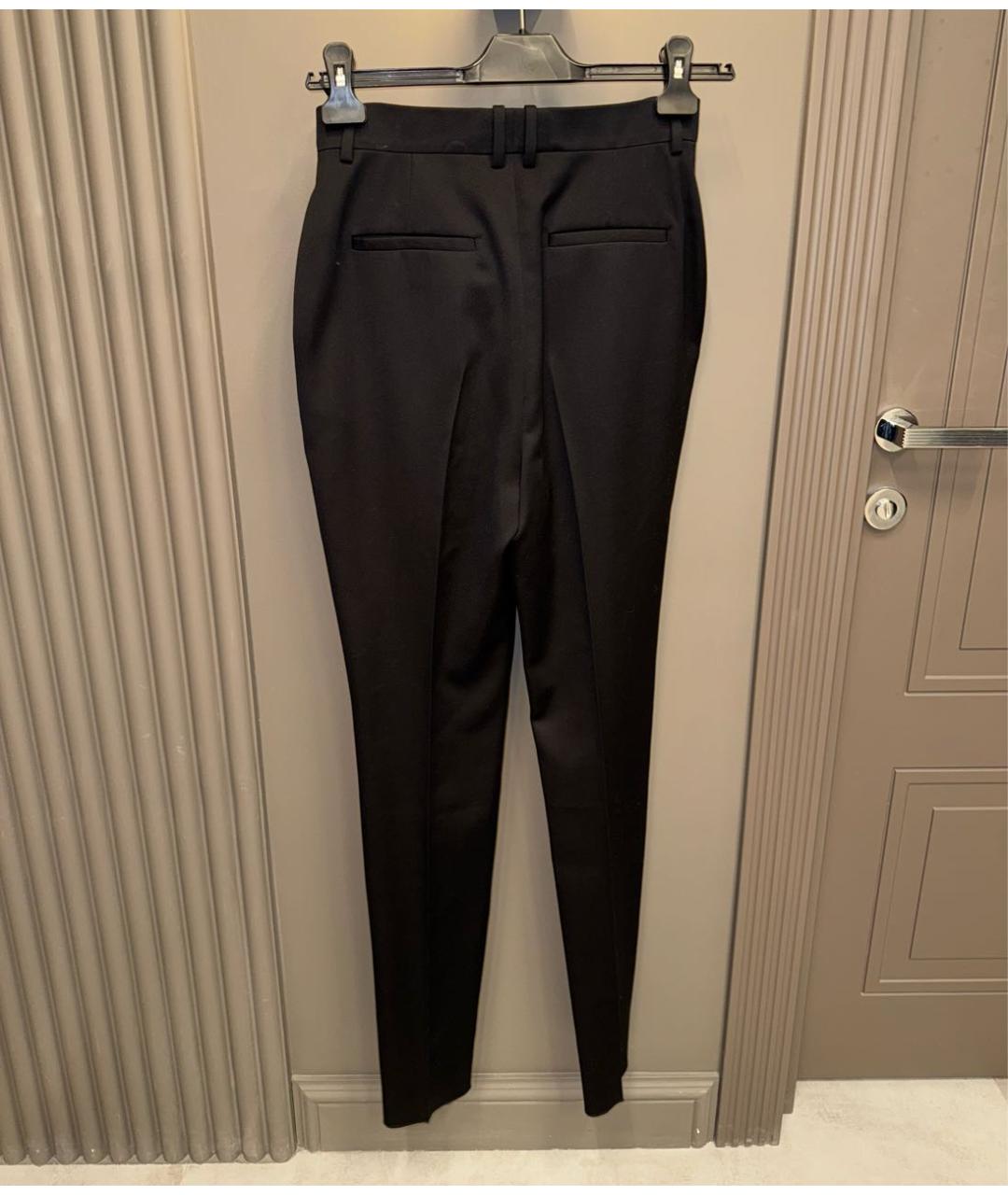 SAINT LAURENT Черный шерстяной костюм с брюками, фото 2