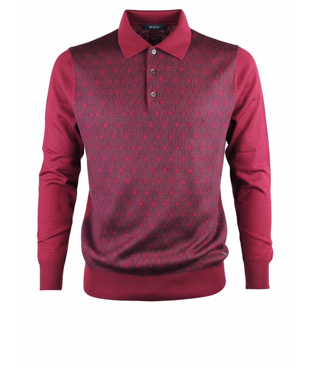 MASSIMO SFORZA Бордовый шерстяной джемпер / свитер, фото 1