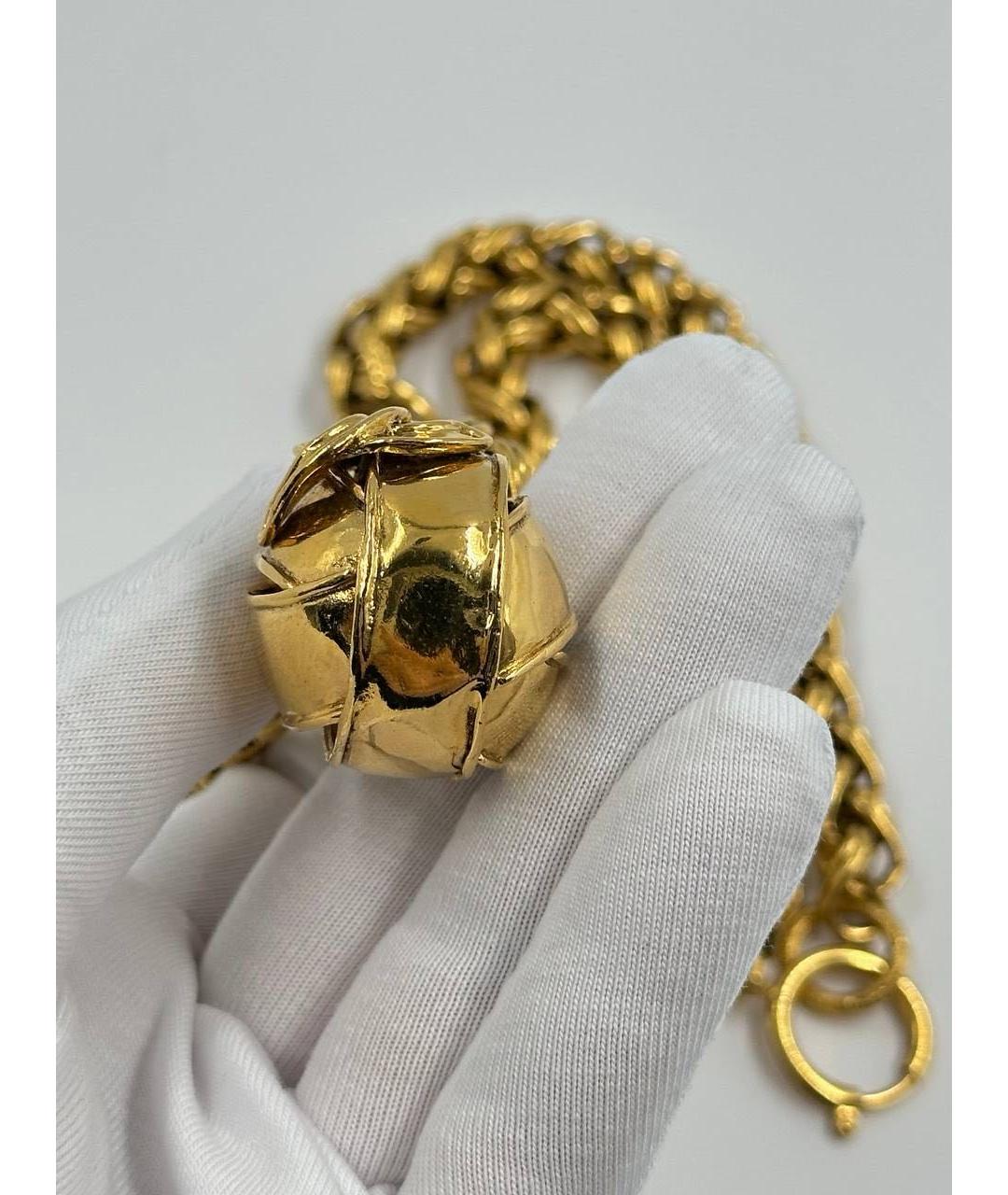 CHANEL Золотое позолоченное колье, фото 6