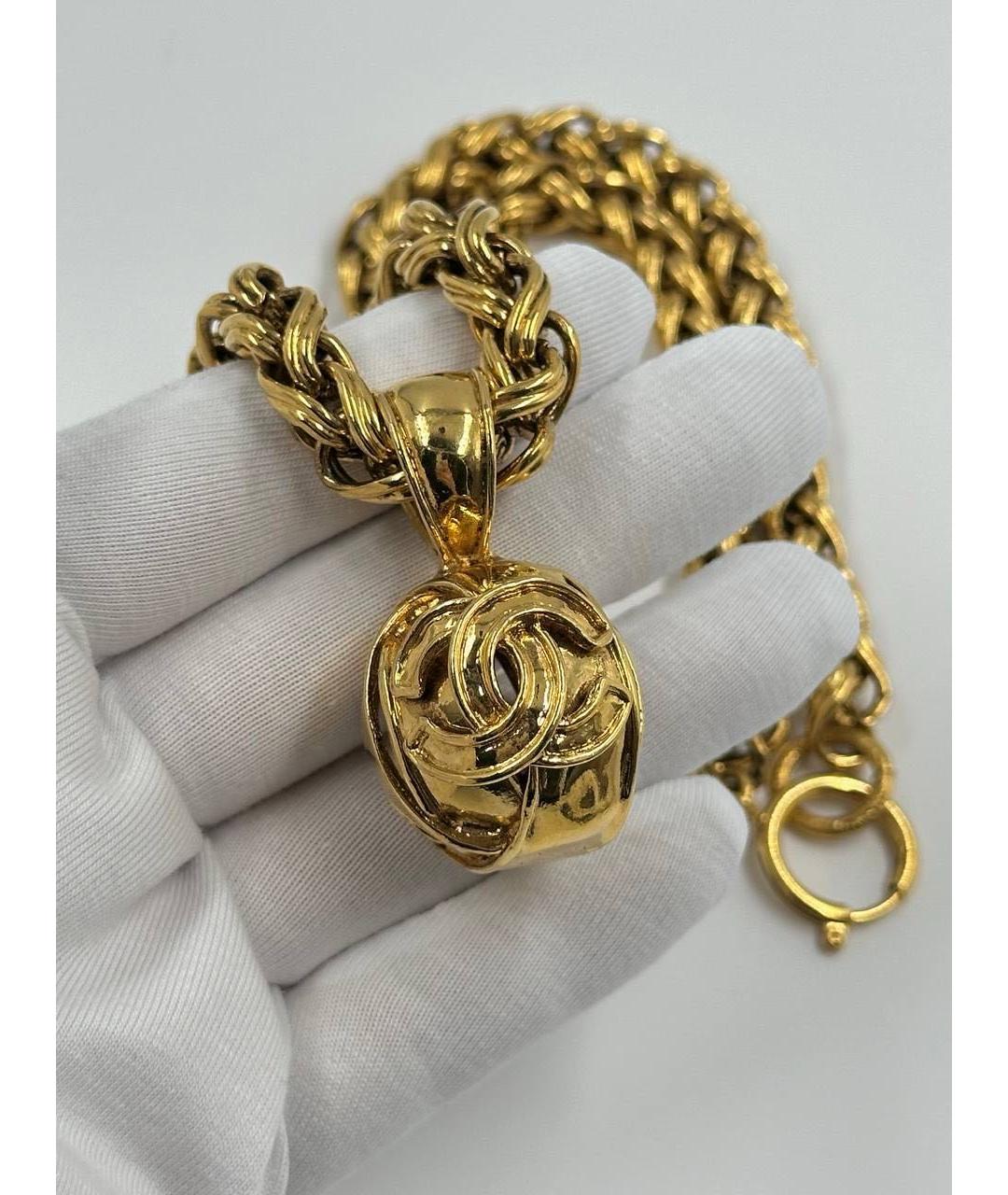 CHANEL Золотое позолоченное колье, фото 5