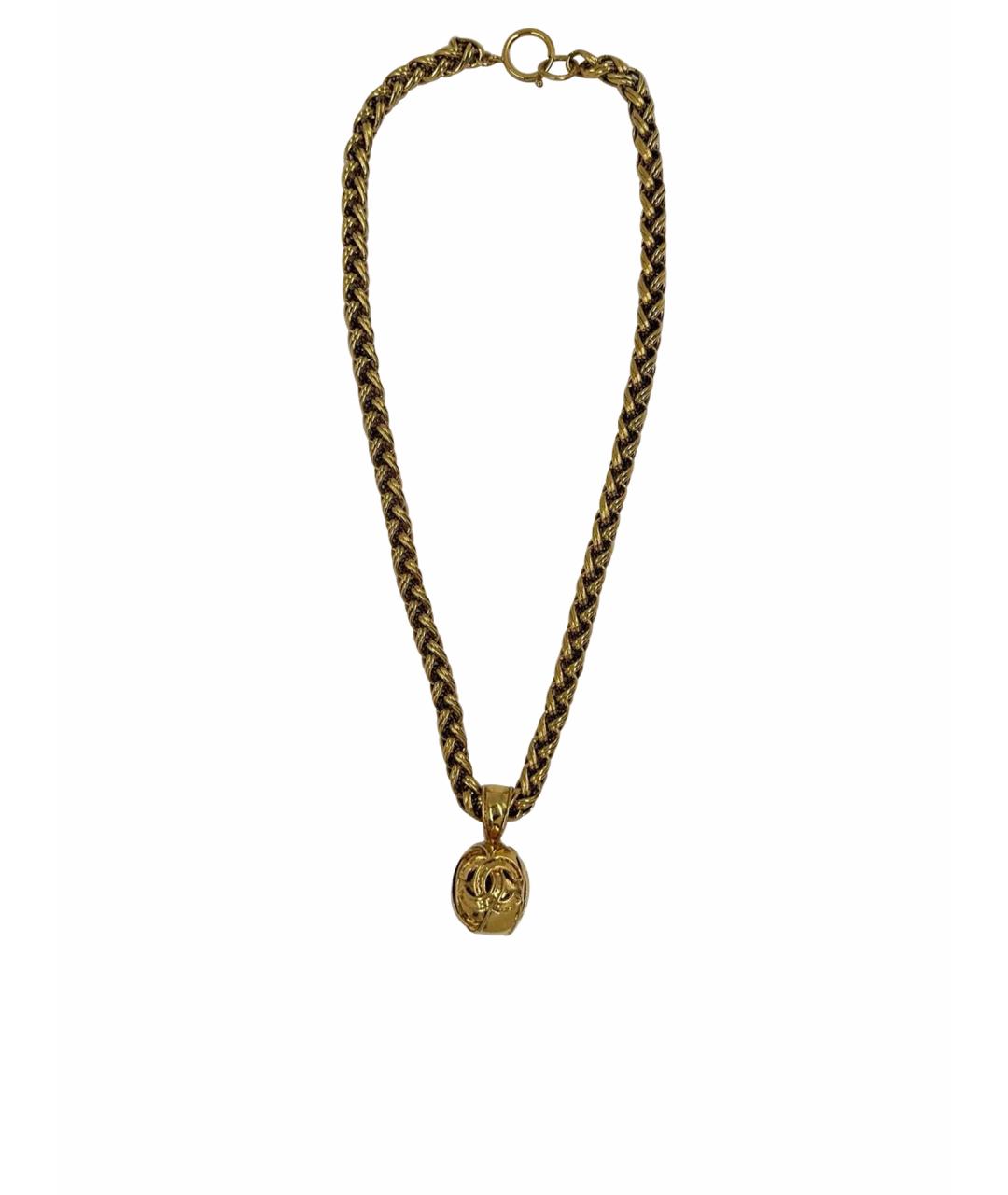 CHANEL Золотое позолоченное колье, фото 1