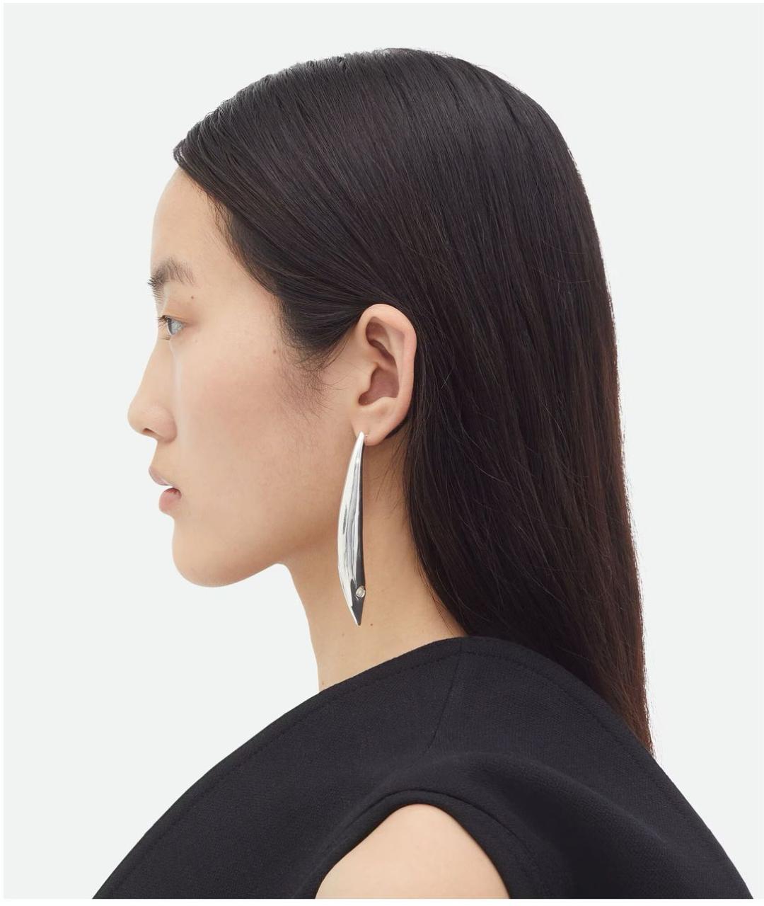 BOTTEGA VENETA Серебряные серебряные серьги, фото 3