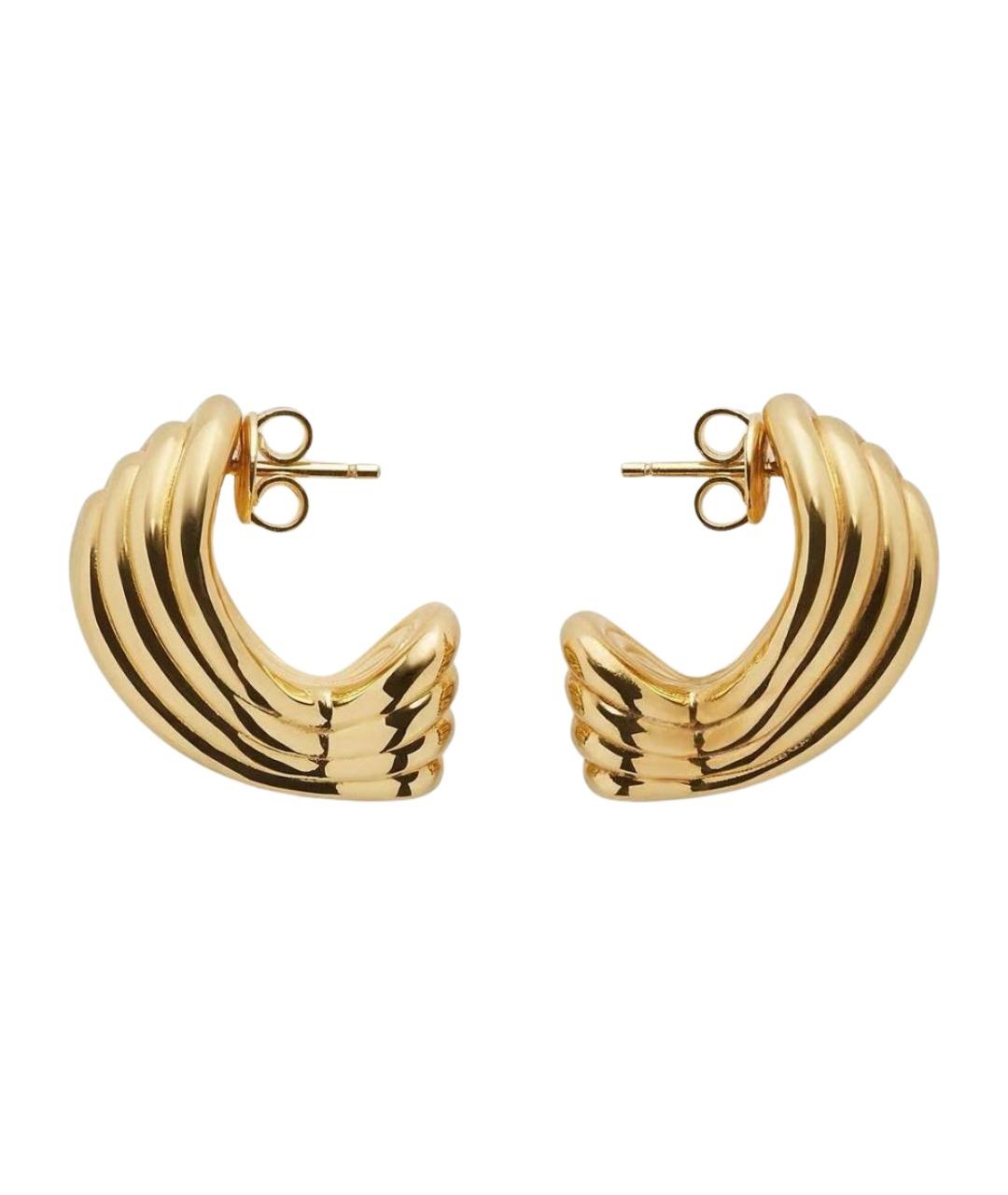 BOTTEGA VENETA Золотые серебряные серьги, фото 1