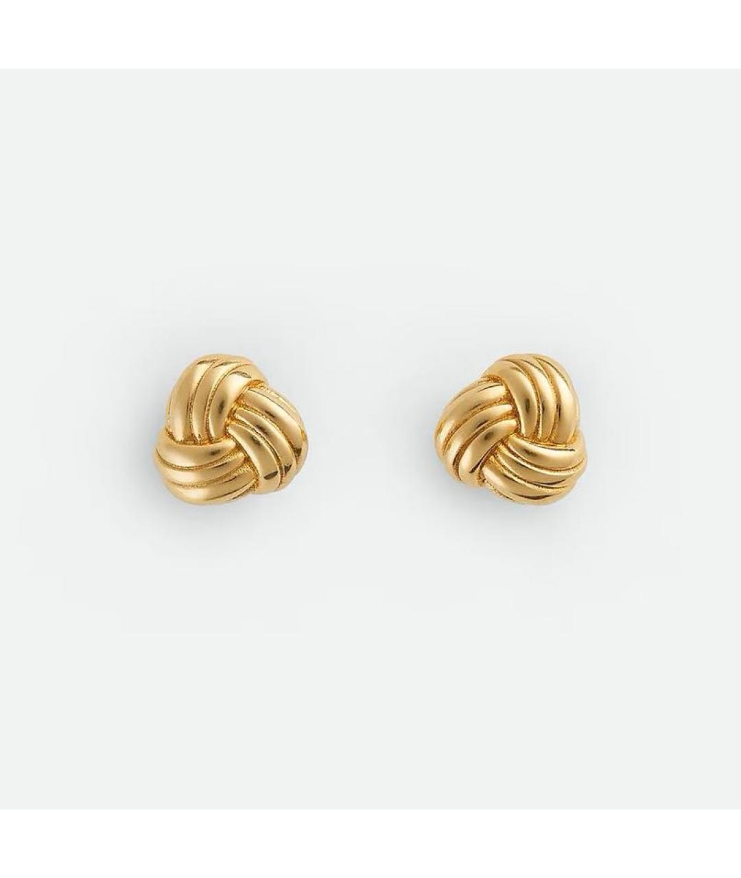 BOTTEGA VENETA Золотые серебряные серьги, фото 3