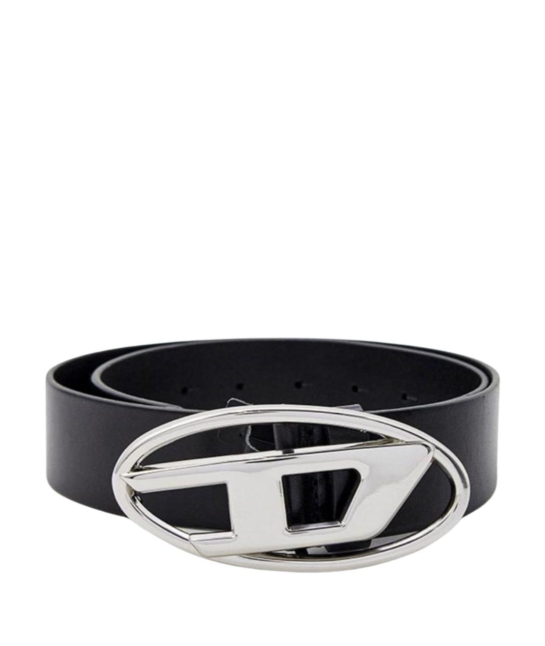 DIESEL Черный кожаный ремень, фото 1