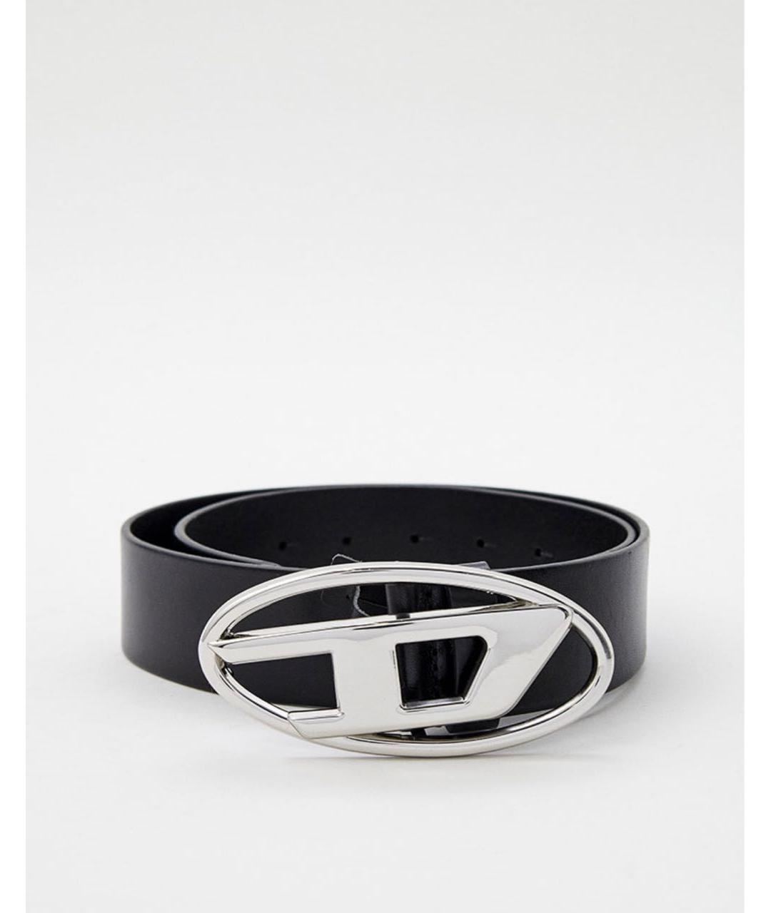 DIESEL Черный кожаный ремень, фото 3
