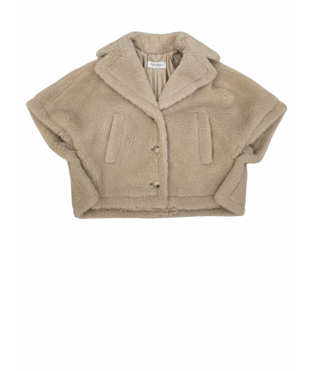 'S MAX MARA Бежевая вискозная шуба, фото 1