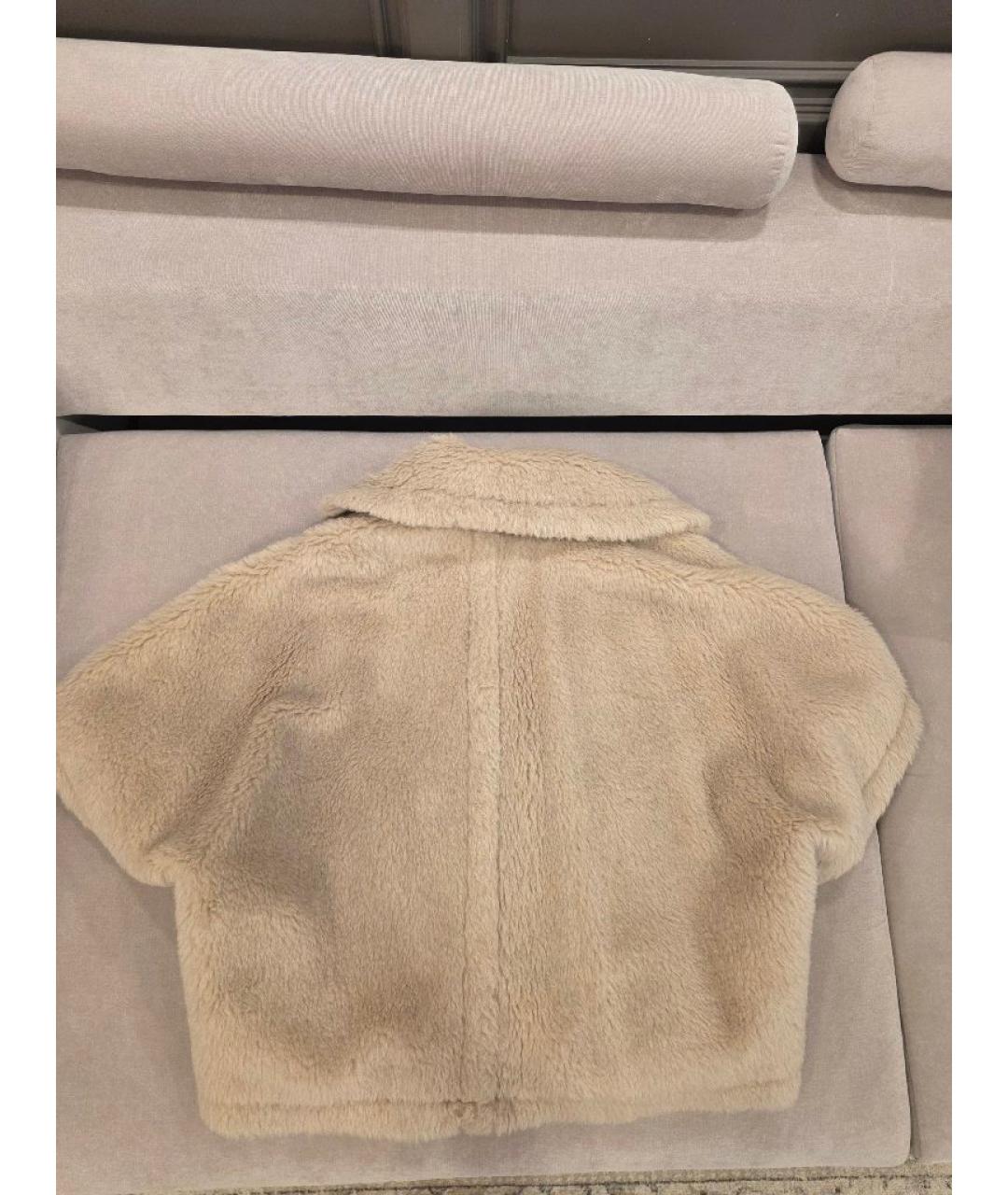 'S MAX MARA Бежевая вискозная шуба, фото 2