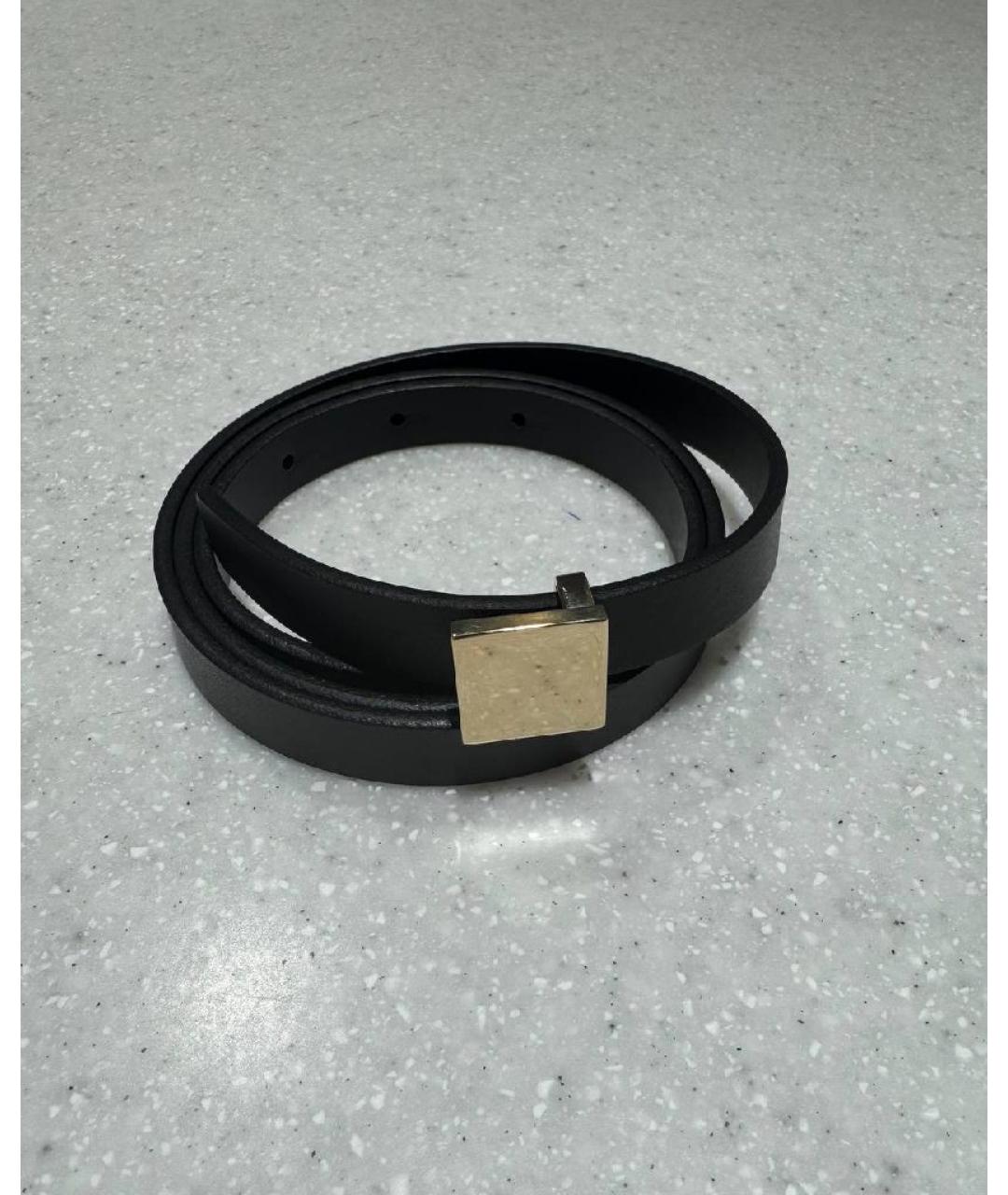 HUGO BOSS Черный кожаный ремень, фото 8