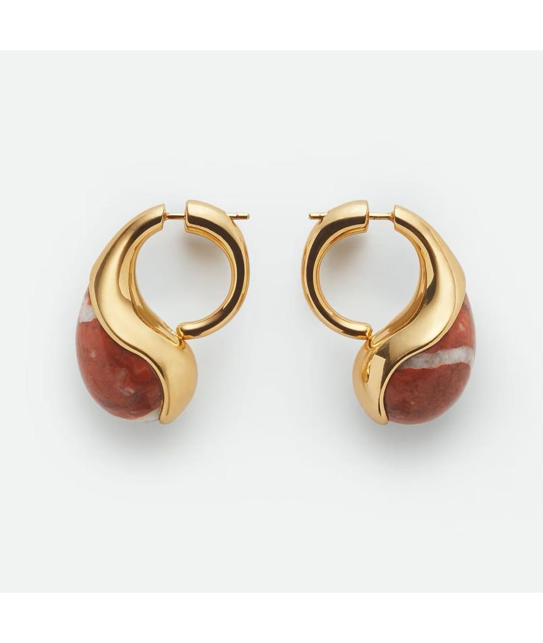 BOTTEGA VENETA Красные серебряные серьги, фото 4