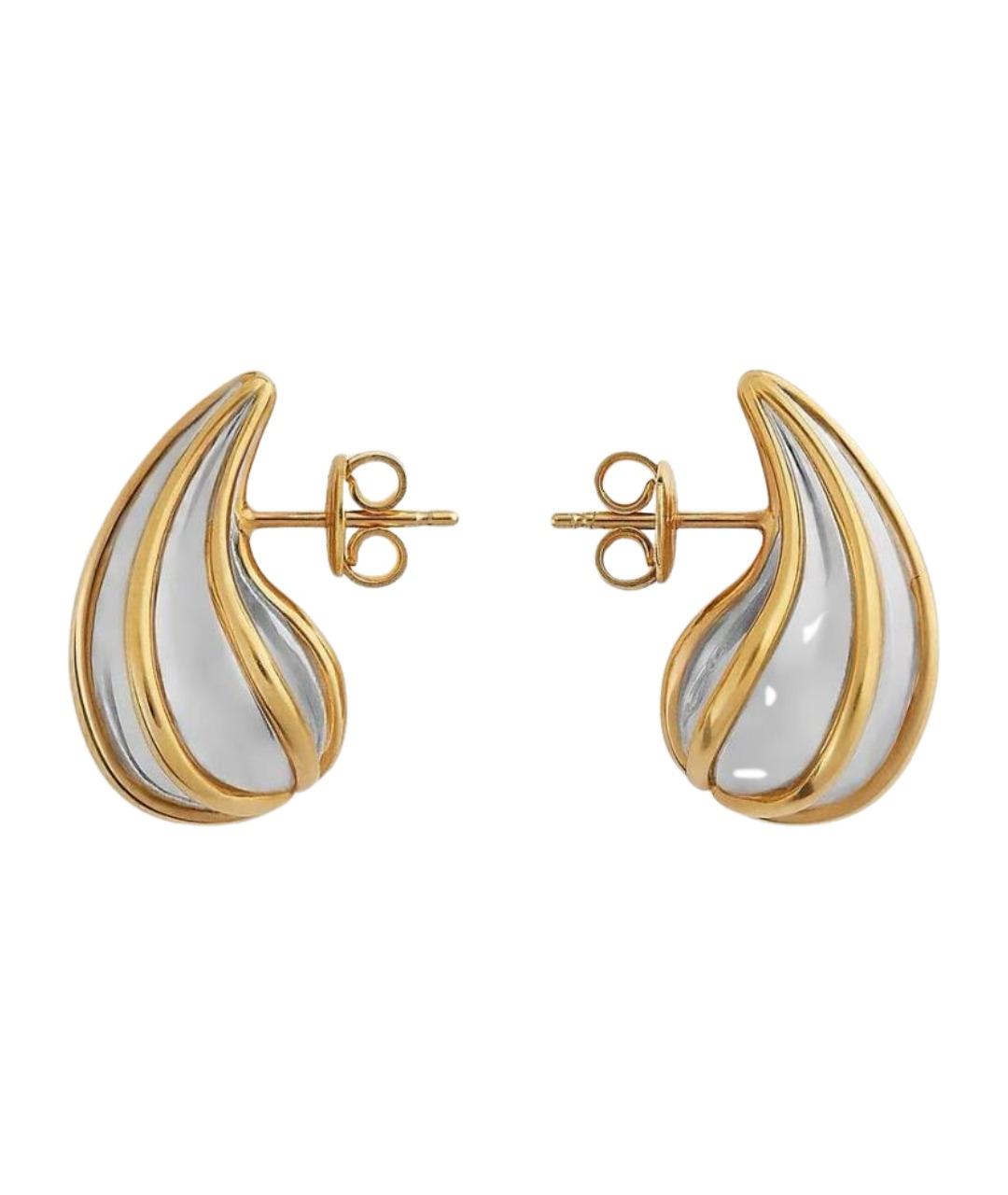 BOTTEGA VENETA Золотые серебряные серьги, фото 1