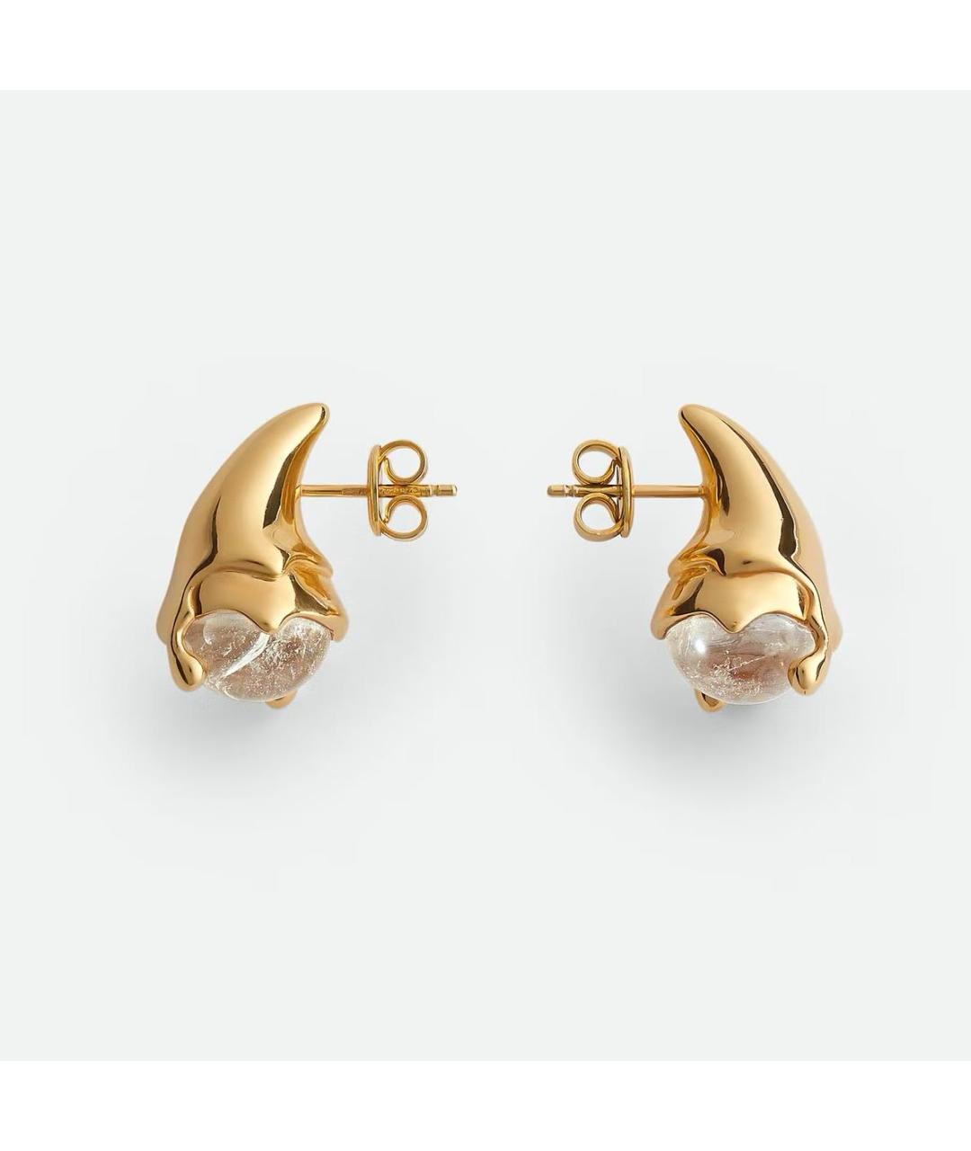 BOTTEGA VENETA Золотые серебряные серьги, фото 4
