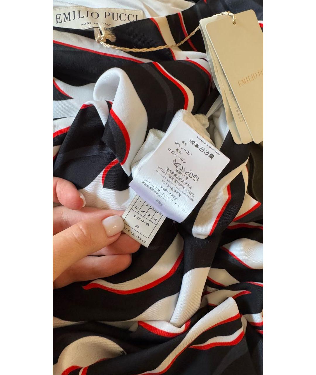 EMILIO PUCCI Мульти вискозное коктейльное платье, фото 6