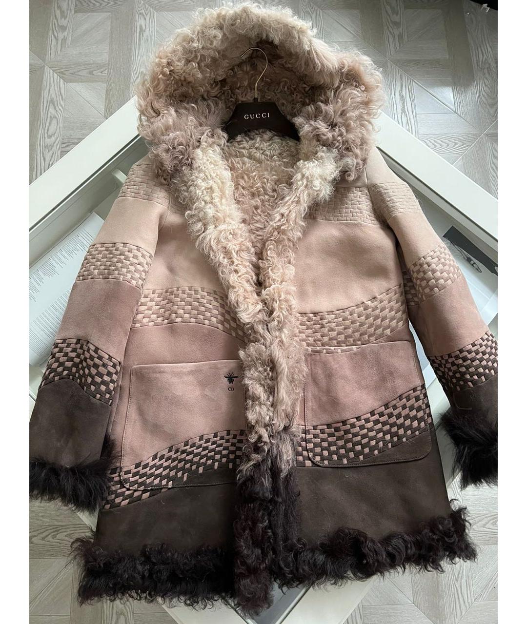 CHRISTIAN DIOR Мульти меховая дубленка, фото 7