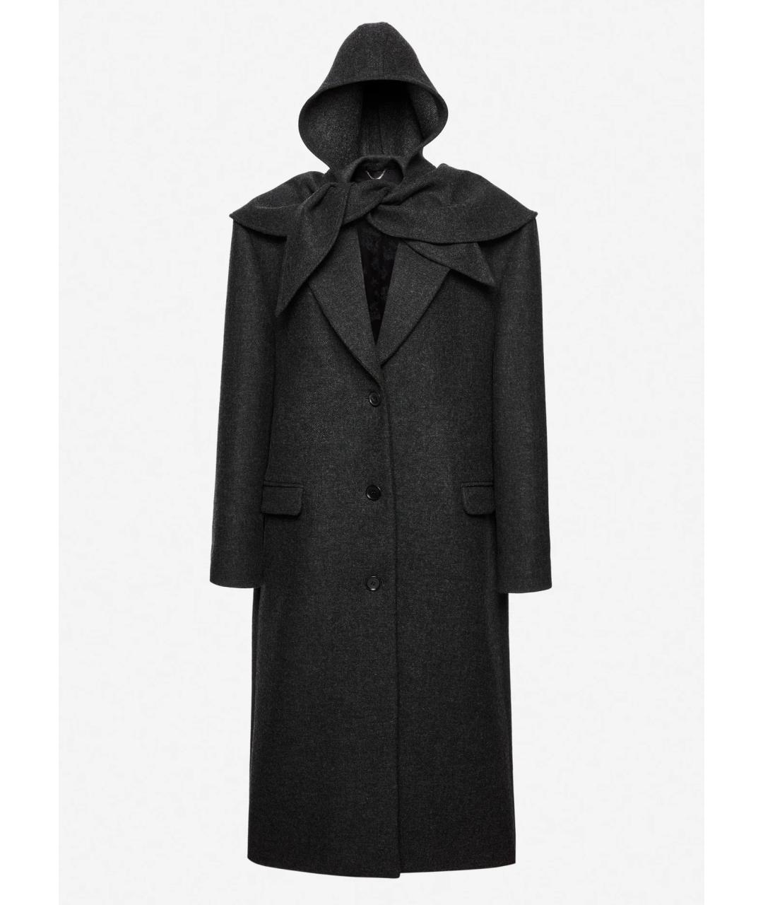MAGDA BUTRYM Серое шерстяное пальто, фото 4